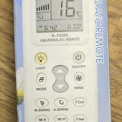 Chunghop K-1028E Universal Air Conditioner Remote Control.