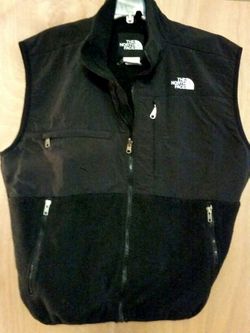 Men's North Face Black Fleece Vest Sz Large
