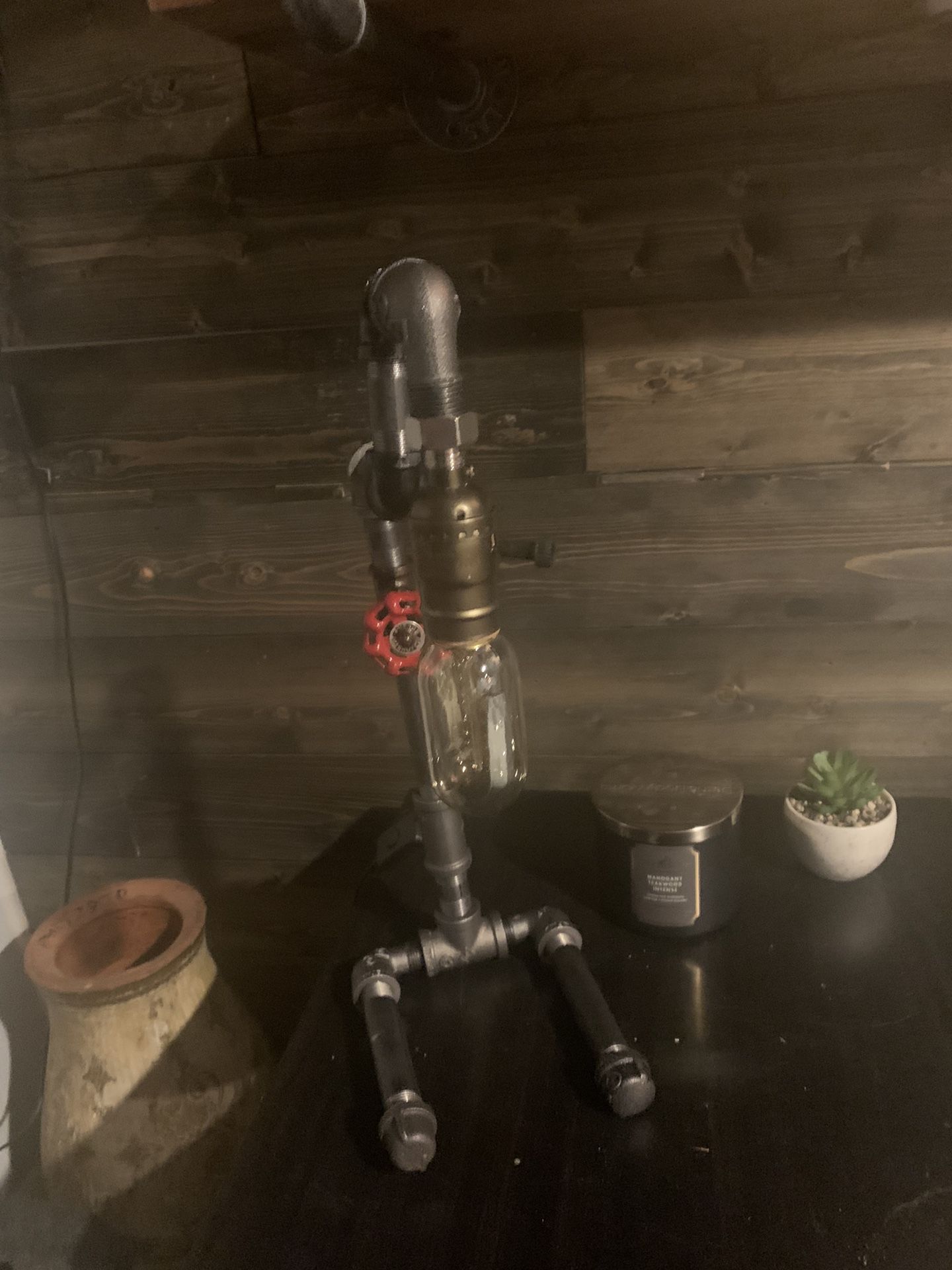 Hamdmade Industrial /steampunk Table Lamp