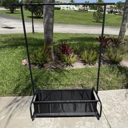Garment Rack Bottom Basket 63x39”