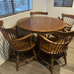 Real Wood Antique Dinning Table 