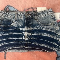 Denim Mini Skirt Y2k