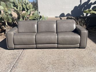 Modern Leather Couch With Motion