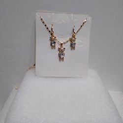 18k Oro Laminado Set 3  Piezas .