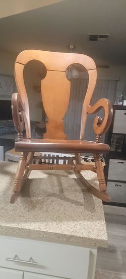 TELL CITY MID CENTURY ROCKING CHAIR