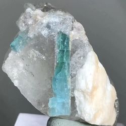 75 Carats indicolite Tourmaline Crystal Specimen From Afghanistan 