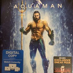 DC’s AQUAMAN (Blu-Ray + DVD + Digital!) NEW!