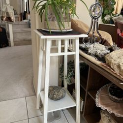 White Plant Stand