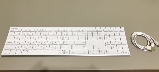 Macally Wireless Bluetooth Rechargeable Keyboard For Mac And Windows PC