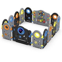 2 Sets 28 Panels Total. Safezone Playpen. Space Theme