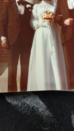 Vintage Qiana Wedding dress