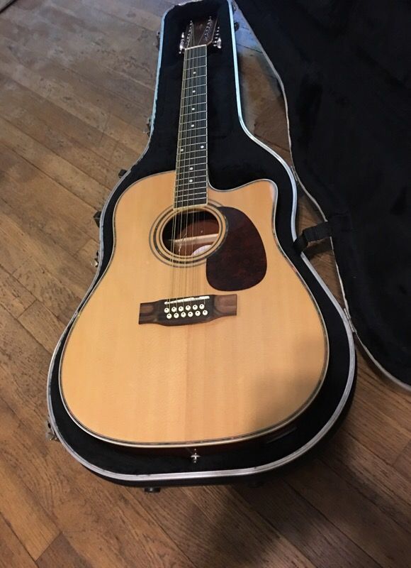 Corbin woodville acoustic electric 12 string guitar