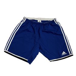 Adidas Adizero Royal Blue w/White Stripes Soccer Shorts - Black Trim - Adult L