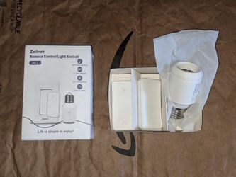 Remote Control Light Bulb Socket + 2 Switches, Wireless Light Switch