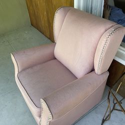 Light Pink Swivel Chair