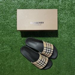 Burberry Black Slides Size 10 Men’s