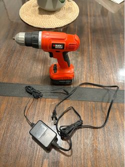 Orange Black & Decker drill