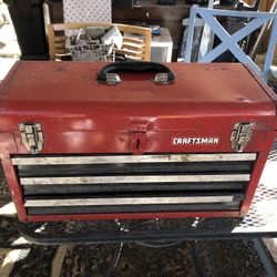 Vintage Craftsman 3 Drawer Tool Box