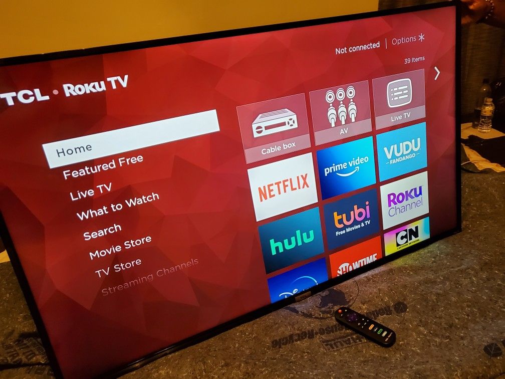 TCL 50-inch Class 4-Series 4K UHD Smart Roku LED TV - 50S435, 2021 Model