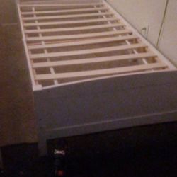 Twin White Bed With Mattress (pickup In Escondido) 