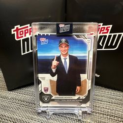 2026 Topps NOW Encased #FMEN Fernando Mendoza Raiders 1st Overall NFL Draft Pick