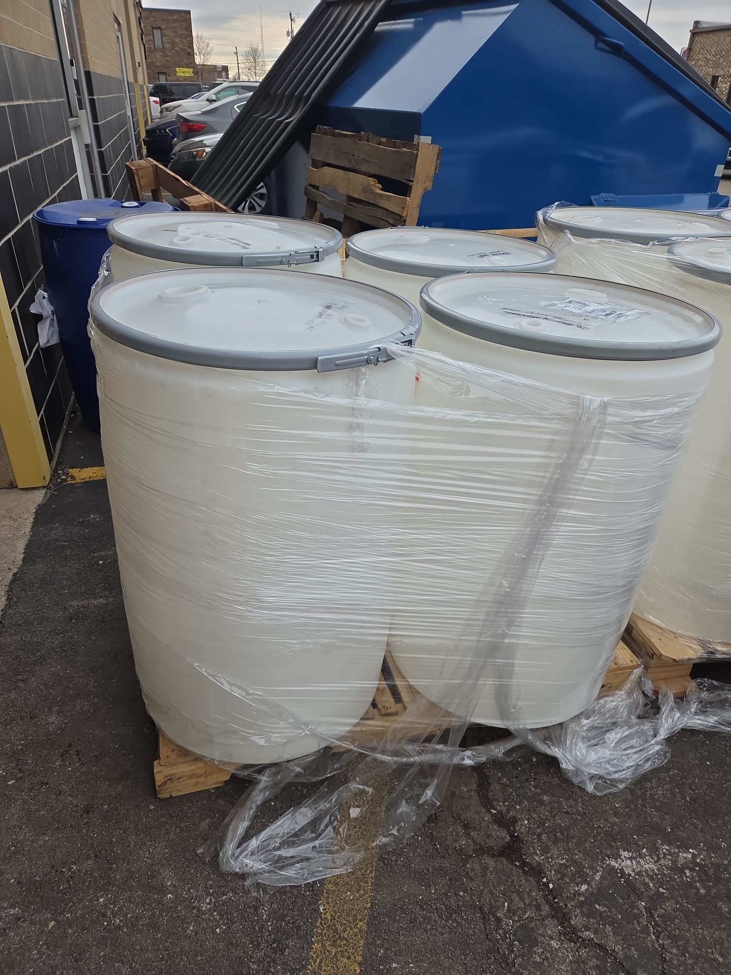 Open top 55gal drums