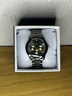 ✨ Black & Gold Men’s Geneva Watch 