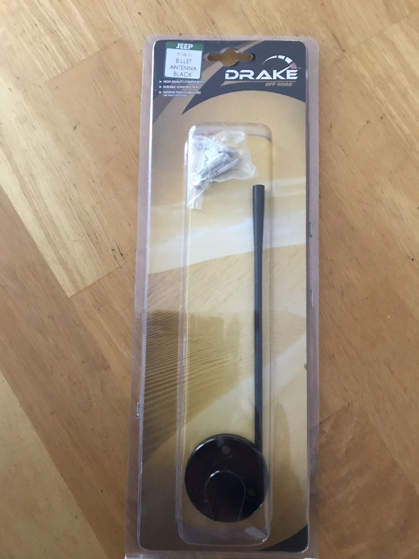 Drake off road 8 inch billet Black antenna for Jeep Wrangler