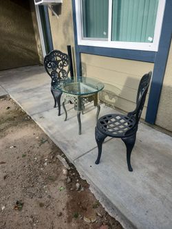 Table and chairs