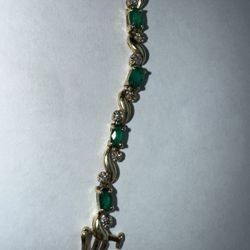 Gold Tennis Bracelet 