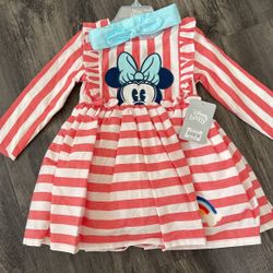 Girls Minnie Mouse Disney Dress  Disney Clothing 