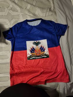 Haitian flag jersey shirt