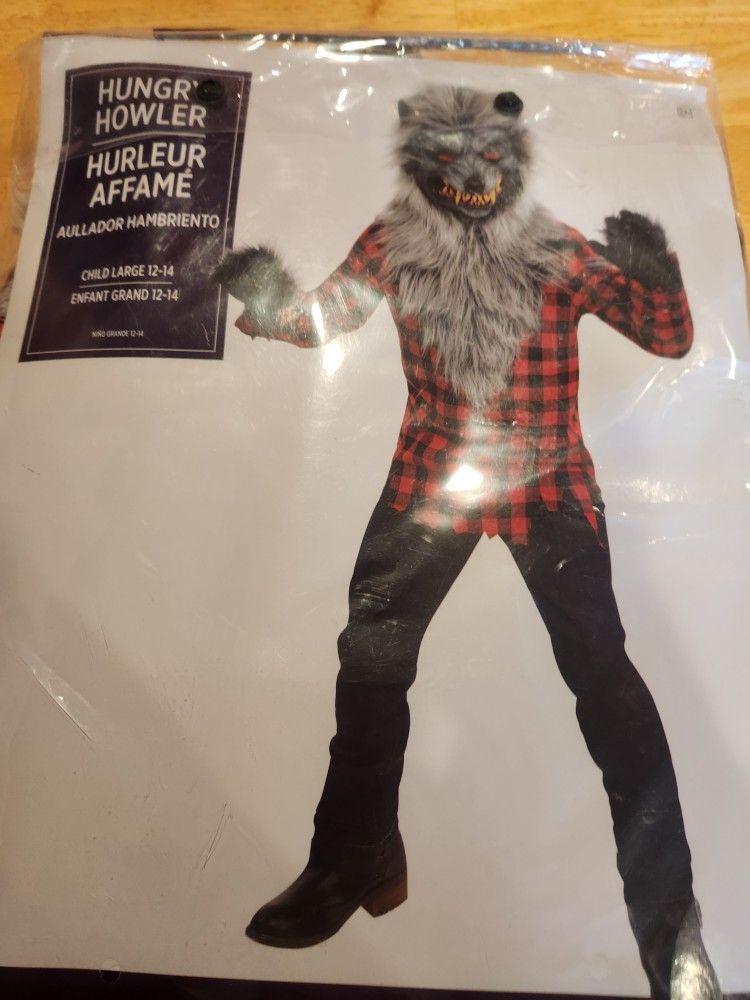 Child's Hungry Howler Costume, Large 12-14