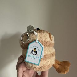 🗽 AUTHENTIC❗️NWT Jellycat Fran pancakes bag charm keychain- NYC FAO exclusive! – Super Rare & Adorable!