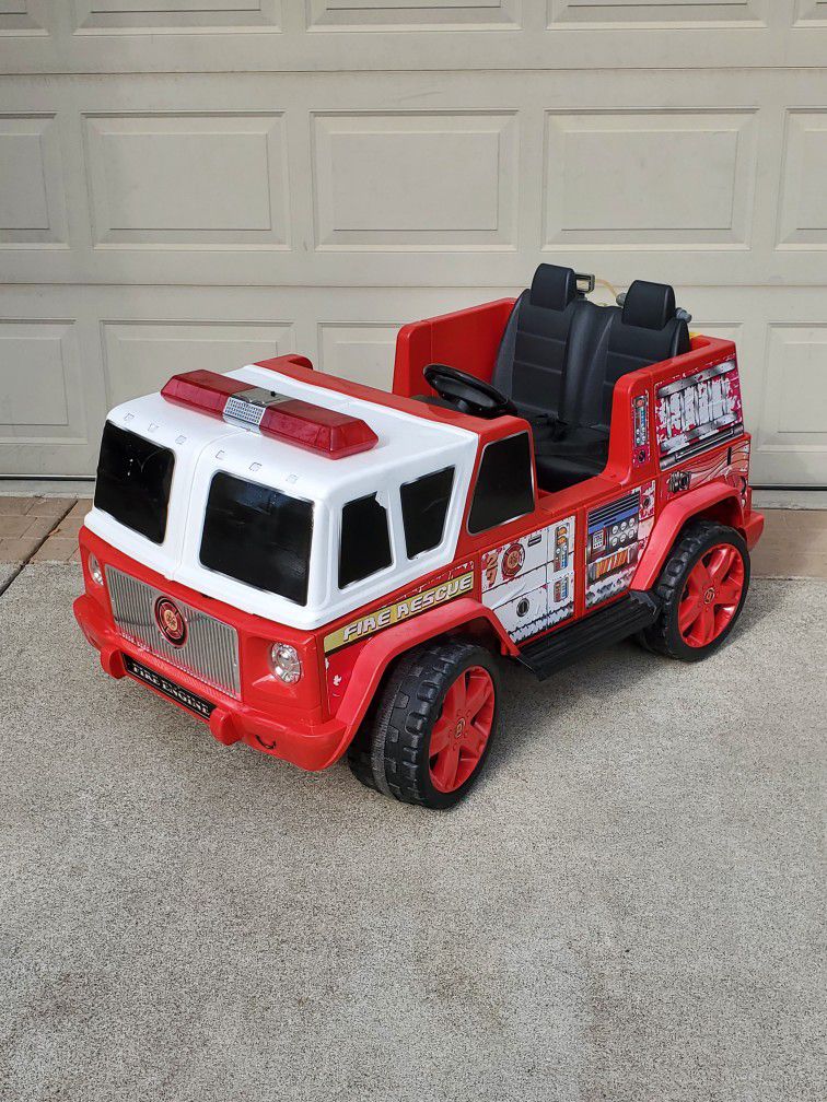 Kid Motorz 12V Fire Engine Two Seater Powered Ride-On


