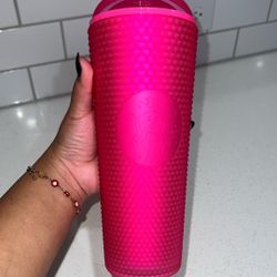 New Hot Pink Starbucks Tumbler 