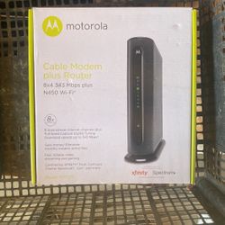 motorola 8x4 cable modem Mbps