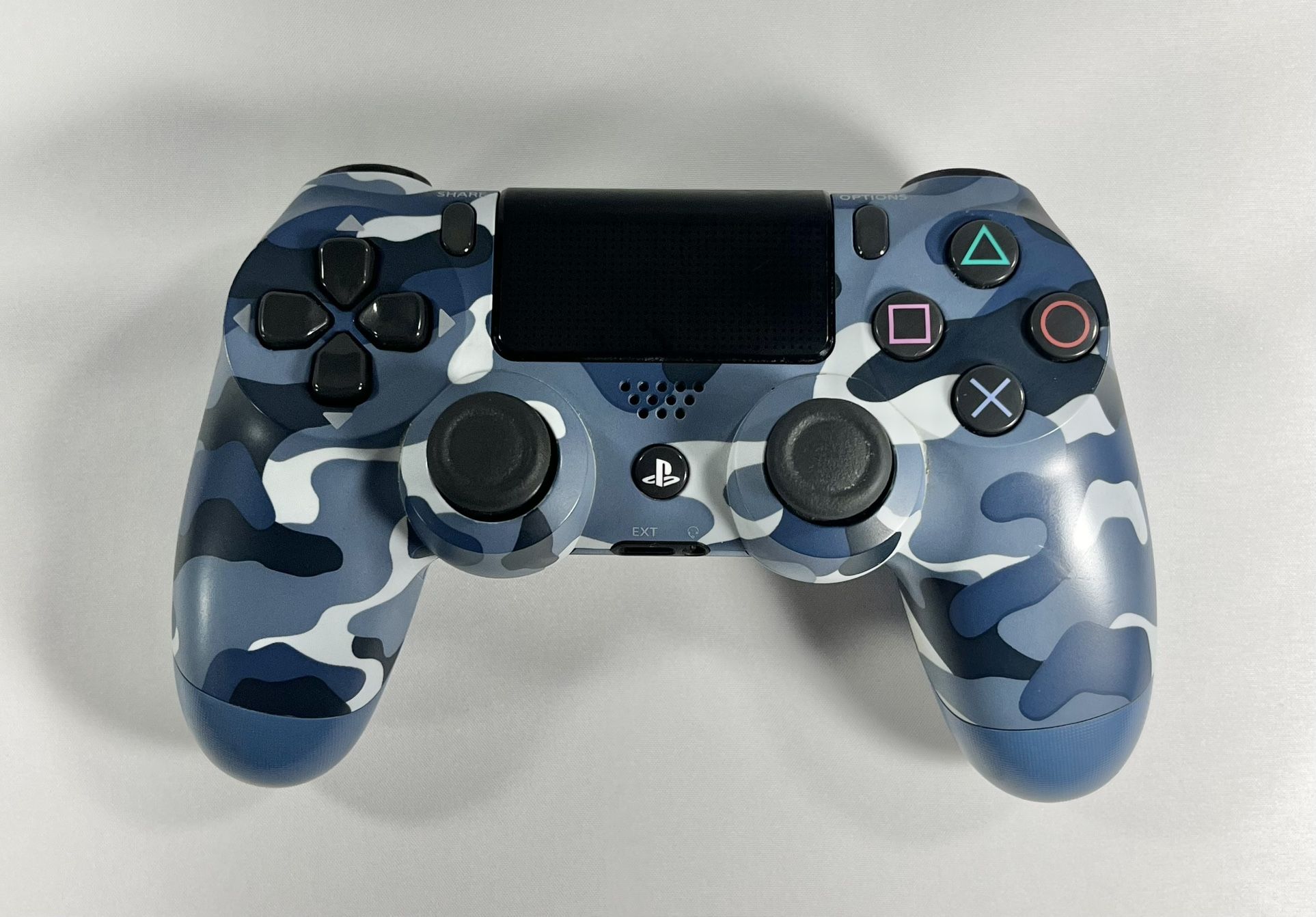 Sony Playstation 4 Dualshock Wireless Controller Blue Camo CUH-ZCT2U Tested