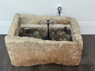 Limestone water fountain