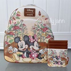 Mickey and Minnie Mouse Backpack Set 