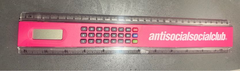 Anti Social Social Club Pink Ruler Calculator