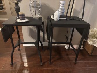 Vintage Typewriter Tables/Industrial Nightstands