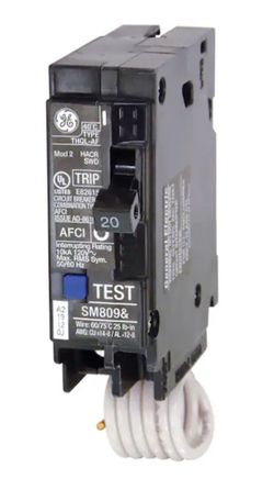 GE 20 amp 1 Pole Combination Arc Fault Circuit Breaker New In Box