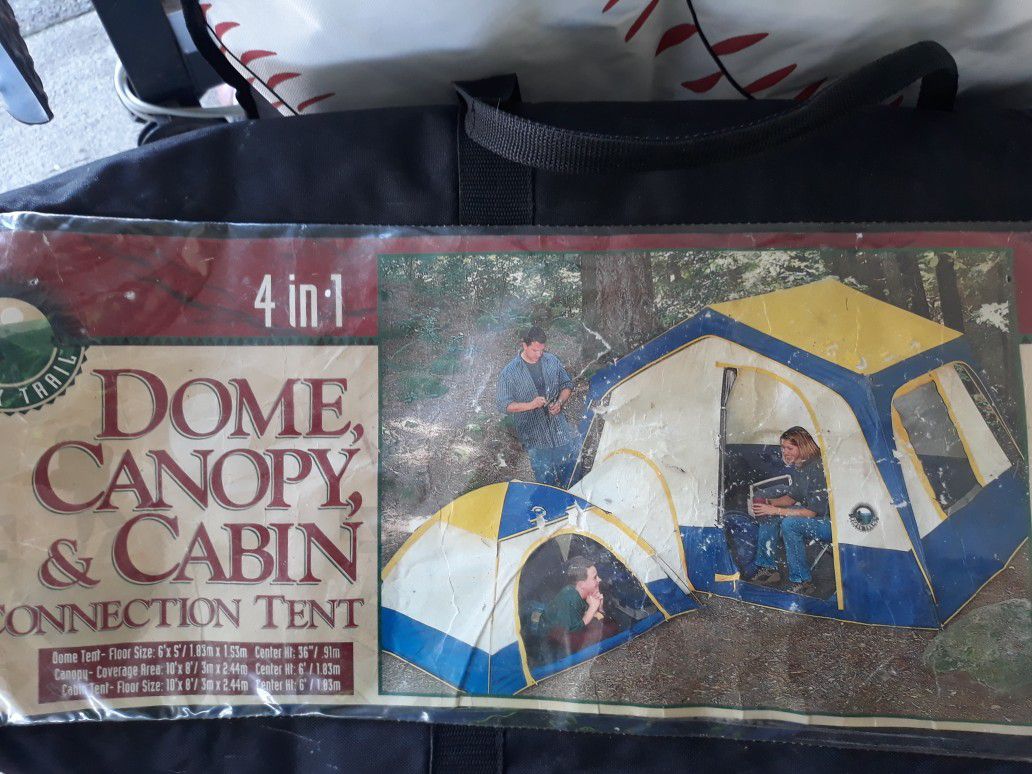 4 in 1 DOME CANOPY AND CABIN CONNECTION TENT