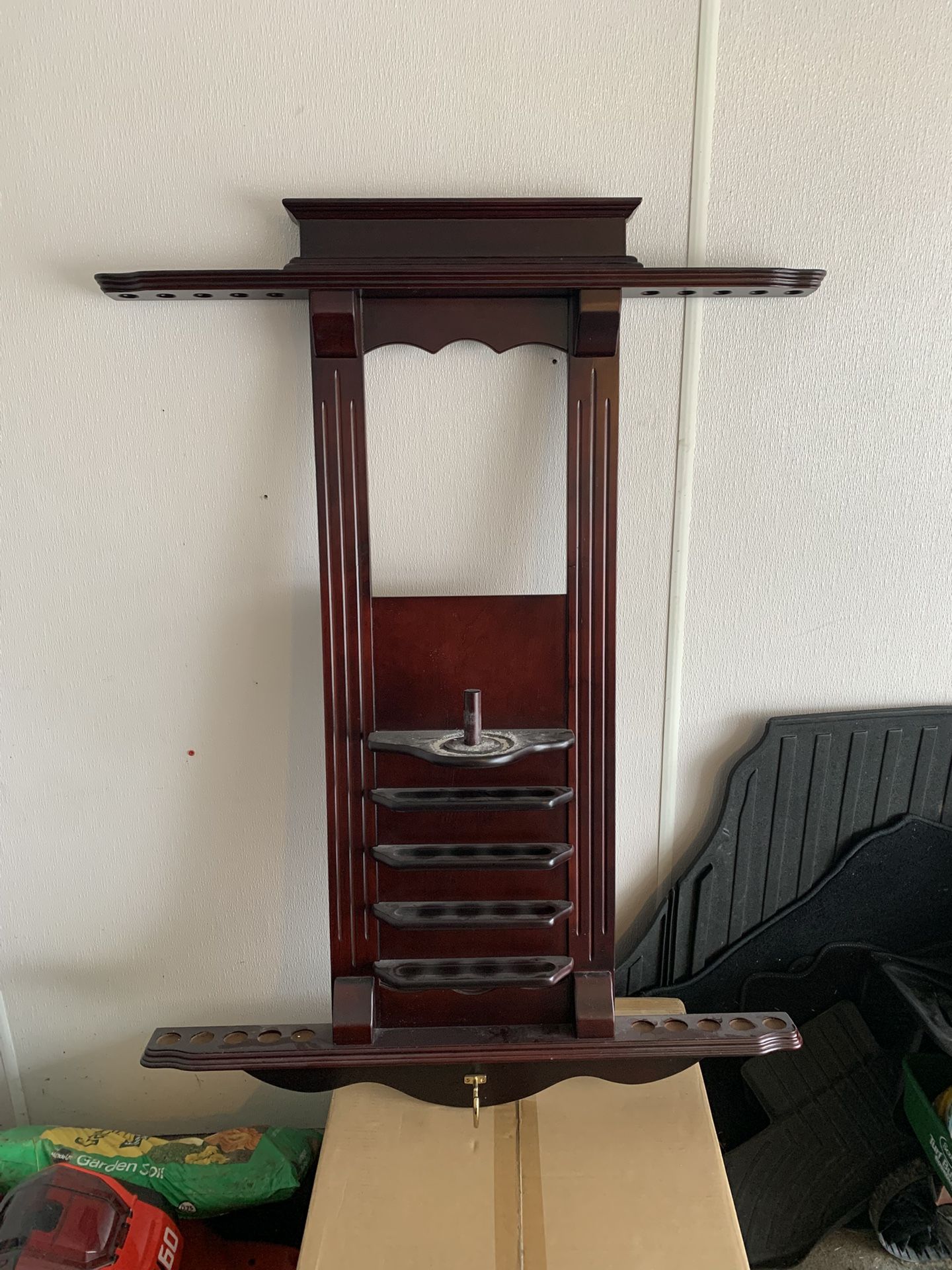 Pool Stick holder With Rack And Balls