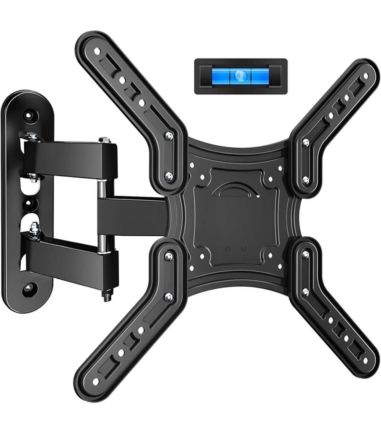 Full Motion TV Wall Mount Bracket for Most 28-60 Inch Led, LCD TVs and Monitor up to 80 LBS, Wall Mount for TV with Swivel Articulating Arms, TV Mount