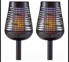 PIC Solar Powered Bug Zapper Twin Pack (2 Units) – Brand New – 2 Sets Available! 🪰