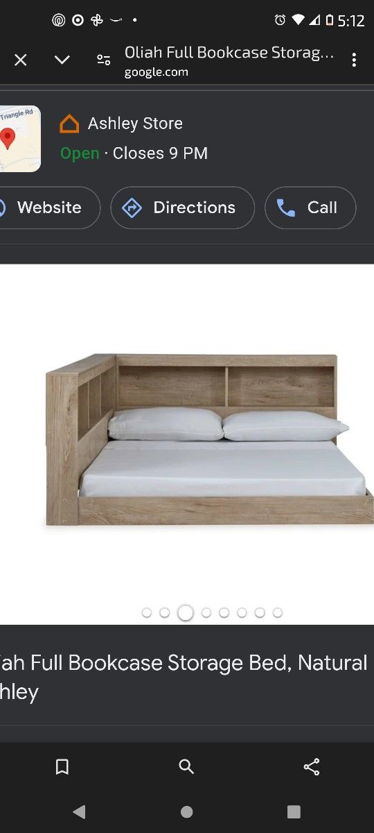 Oliah Full Bookcase Storage Bed