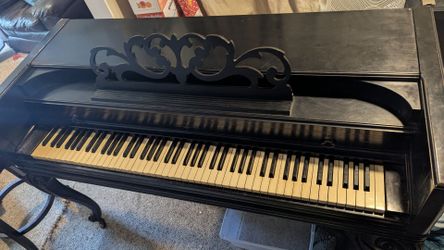 Piano and bench