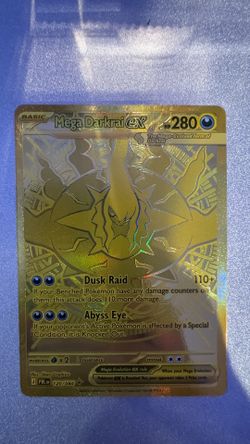 Pokemon TCG Mega Darkrai ex 120/084 Gold Hyper Rare Pitch Black
